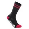 Carnac Stripe Perform Cycling Socks / Black & Burgundy -GearNest Sale Store CLCASTRPCSBBU P1