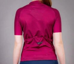 Carnac Women's Short Sleeve Jersey / Burgundy -GearNest Sale Store CLCAWSSJBUR P8