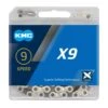 KMC X9 9 Speed Chain / 114 / SIlver/Grey -GearNest Sale Store k21b